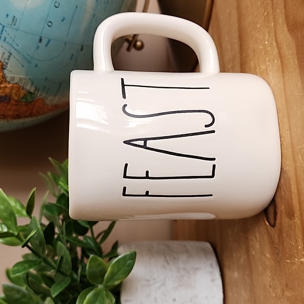 FEAST Rae Dunn by Magenta ceramic coffee mug